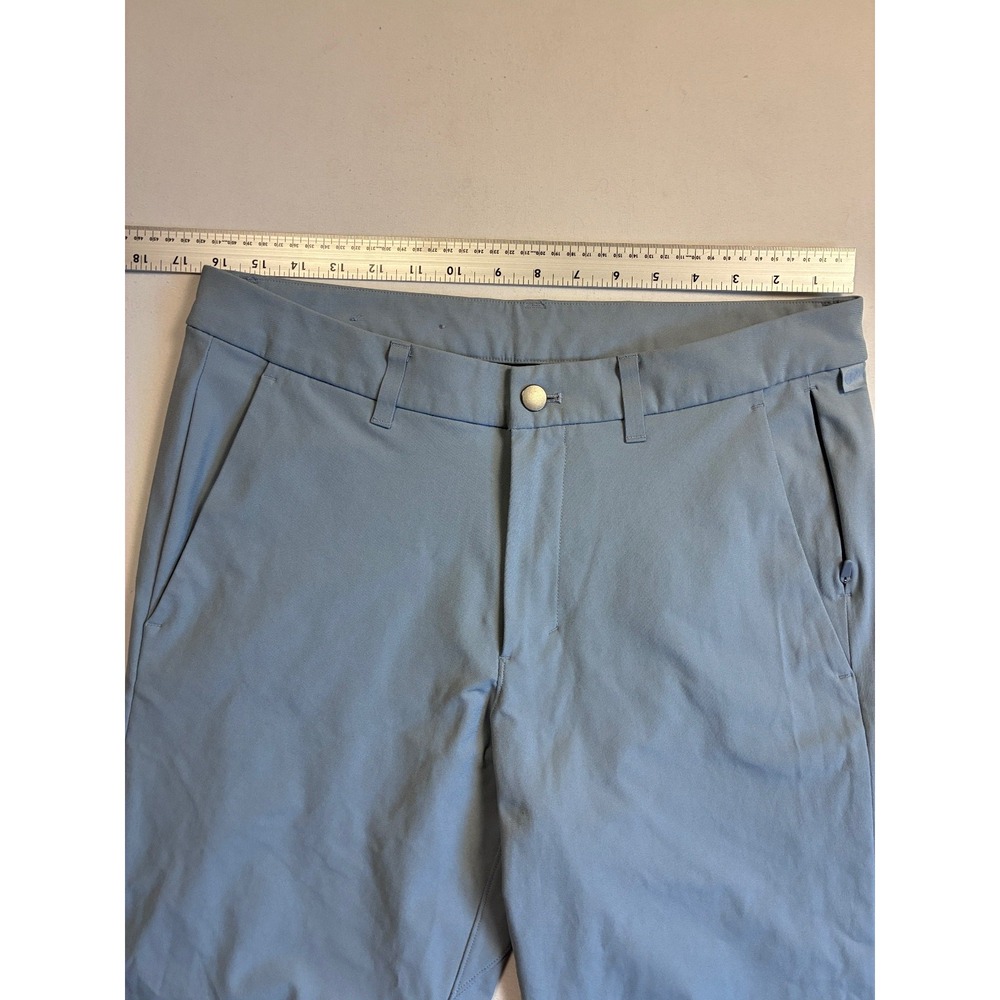Lululemon Men’s ABC Slim Fit Pants Blue Warpstreme 34 Regular Dress Chino